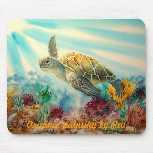 TURTLE SWIM MOUSE PAD (Front)