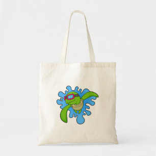 Turtle Swimming Swimming goggles Tote Bag