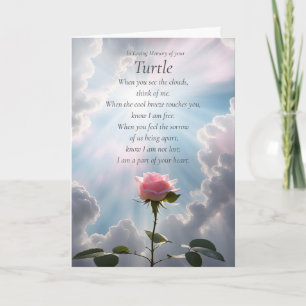 Turtle Sympathy Loss Tortoise Condolences Pet Card