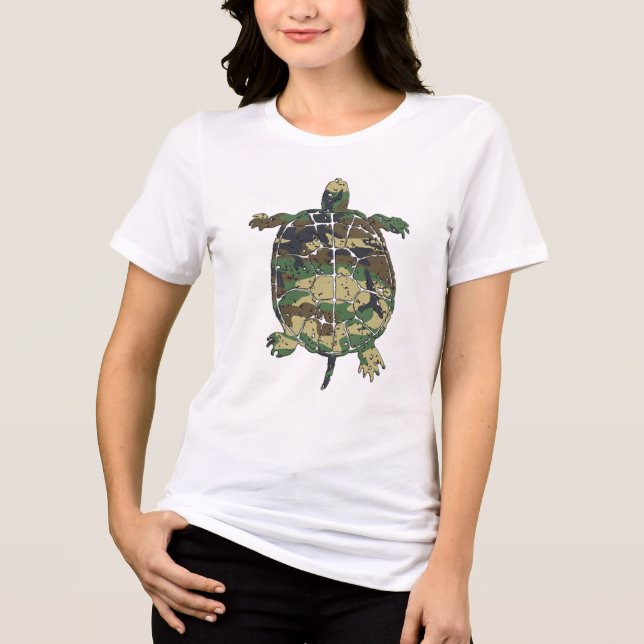 Turtle T-Shirt Tri-Blend Shirt (Front)
