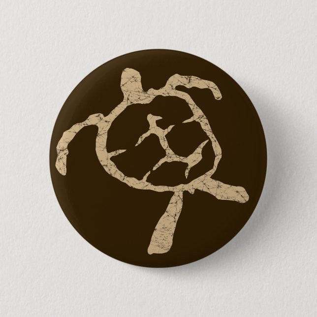 turtle-tan 2 inch round button (Front)