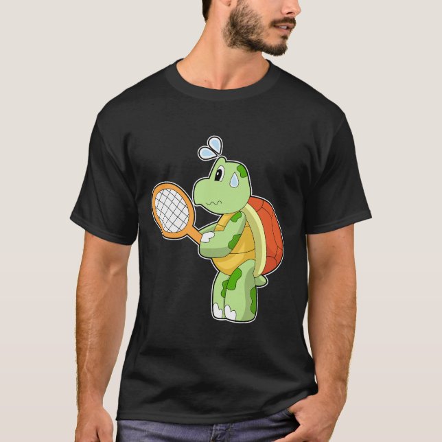 Turtle Tennis Tennis racket T-Shirt (Front)