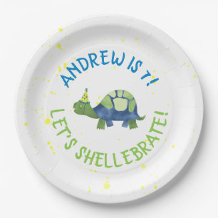 Turtle Tortoise Birthday Party Plates