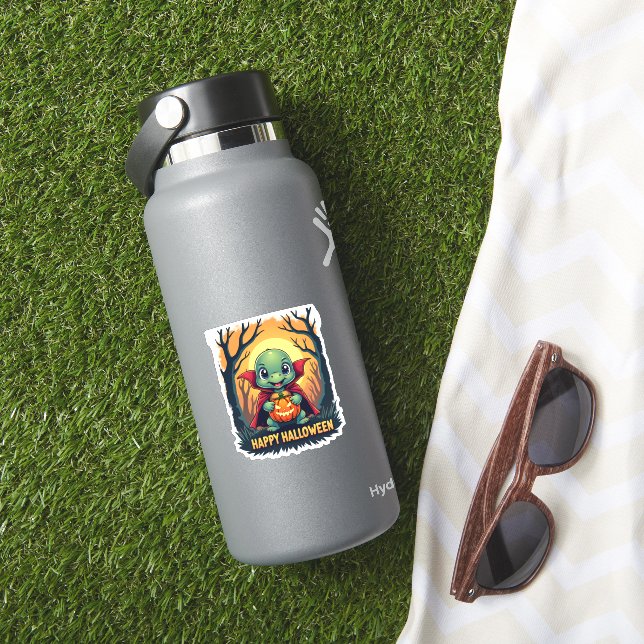 Turtle Tortoise Boo Vampire Trick Or Treat Hallowe (HydroFlask Insitu)