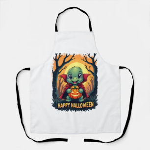 Turtle Tortoise Boo Vampire Trick Or Treat Hallowe Apron