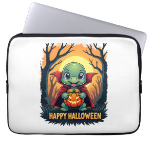 Turtle Tortoise Boo Vampire Trick Or Treat Hallowe Laptop Sleeve