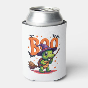 Turtle Tortoise Boo Witch Trick Or Treat Halloween Can Cooler