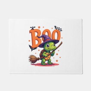 Turtle Tortoise Boo Witch Trick Or Treat Halloween Doormat