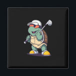 Turtle Tortoise Playing Golf Golfer Golfing  Magnet<br><div class="desc">Turtle Tortoise Playing Golf Golfer Golfing</div>