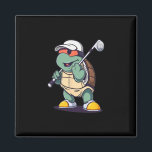 Turtle Tortoise Playing Golf Golfer Golfing  Magnet<br><div class="desc">Turtle Tortoise Playing Golf Golfer Golfing</div>