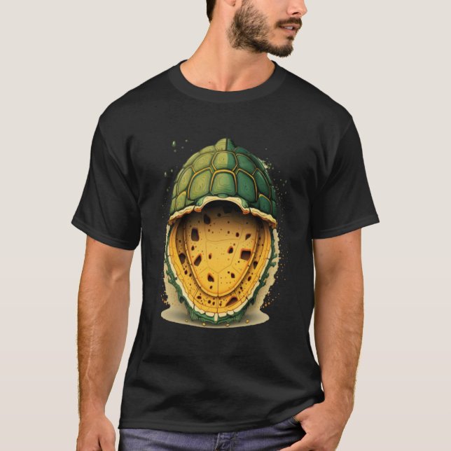 Turtle Tortoise Shell Sea Turtles Lazy Easy Hallow T-Shirt (Front)