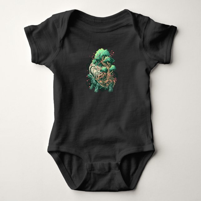 Turtle Tree Baby Bodysuit (Front)