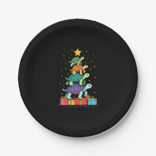 Turtle Tree Christmas Tree Adorable Turtle Christm Paper Plate
