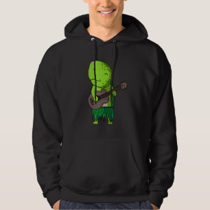 Turtle Ukulele Luau Cute Funny Hawaii Music Gift Hoodie