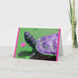 Turtle Valentine Holiday Card