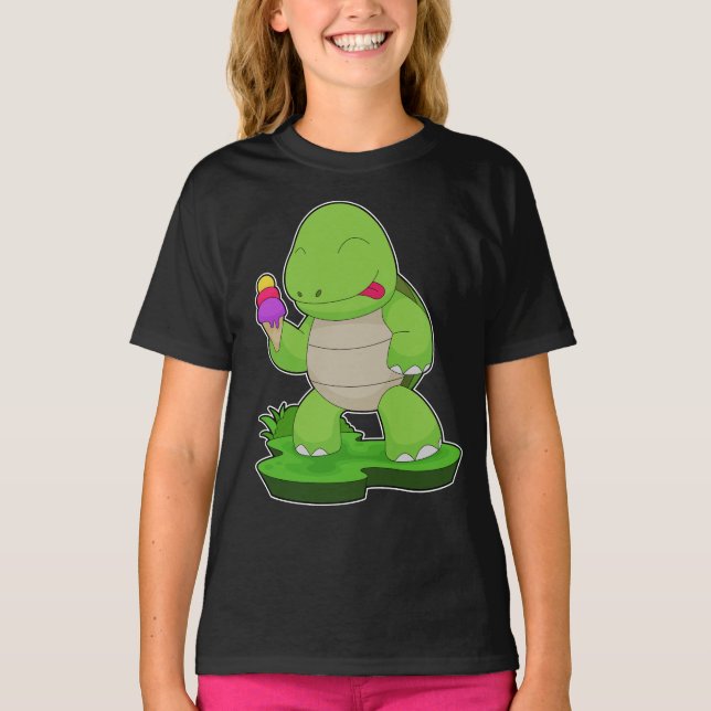 Turtle Waffle ice cream T-Shirt (Front)