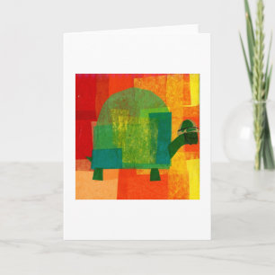 Turtle with Army Helmet Card