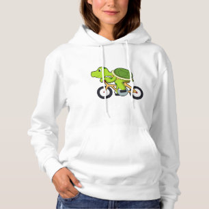 Turtle with Bicycle.PNG Hoodie