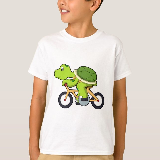 Turtle with Bicycle.PNG T-Shirt (Front)