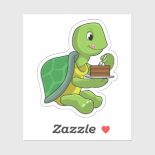 Turtle with Cake