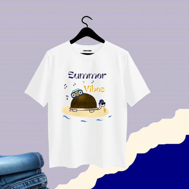 Turtle with cocktail T-Shirt (Creator Uploaded)