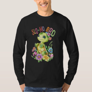 turtle with flowers cute turtles shielded Slo-mo b T-Shirt