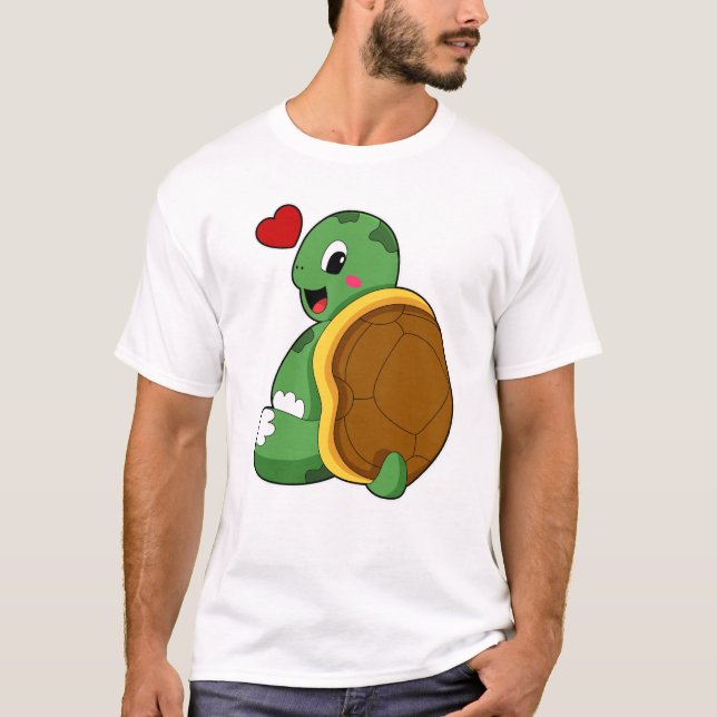 Turtle with Heart T-Shirt (Front)