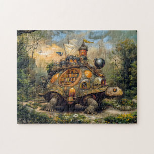 Turtle with Library and Rooftop Terrace on the Pat Jigsaw Puzzle