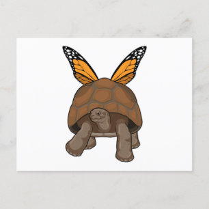 Turtle with Rainbow Colours Postcard