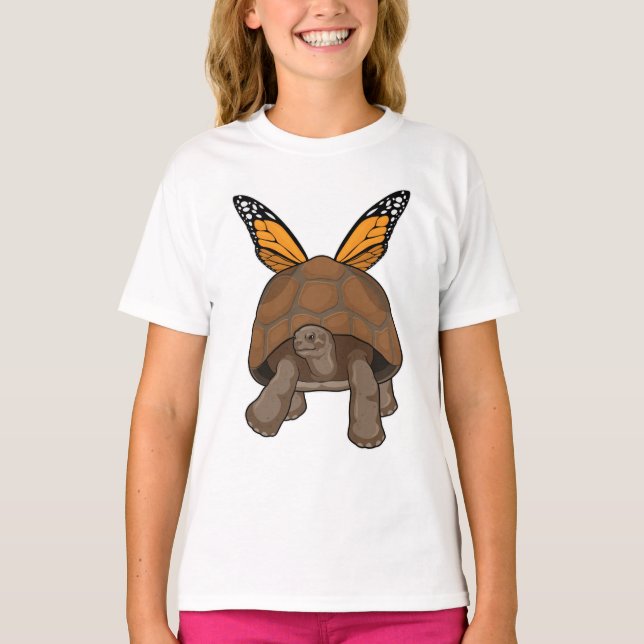 Turtle with Rainbow Colours T-Shirt (Front)