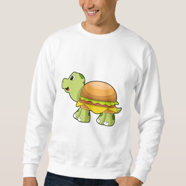 Turtle with Shell as Burger.PNG Sweatshirt (Front)