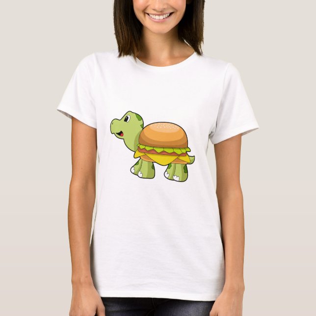 Turtle with Shell as Burger.PNG T-Shirt (Front)