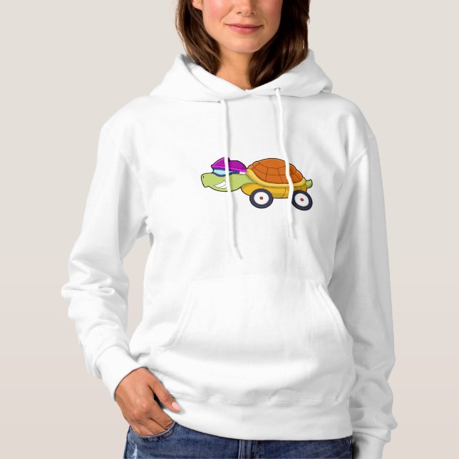 Turtle with Shell as Car Hoodie (Front)