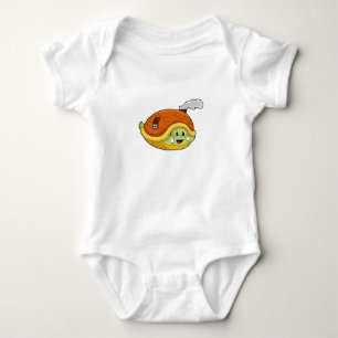 Turtle with Shell as House Baby Bodysuit