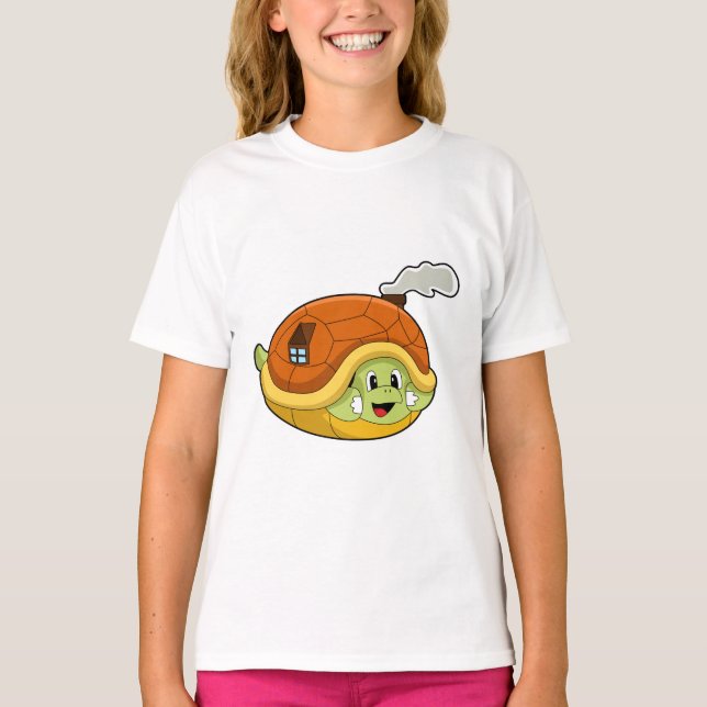 Turtle with Shell as House T-Shirt (Front)