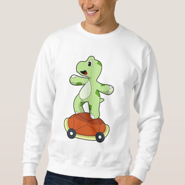 Turtle with Shell as Skateboard Sweatshirt (Front)