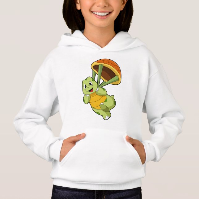 Turtle with Shell as Skydiver (Front)
