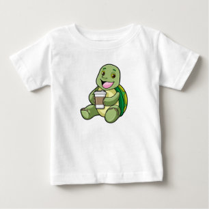 Turtle with Shell & Coffee to go Baby T-Shirt