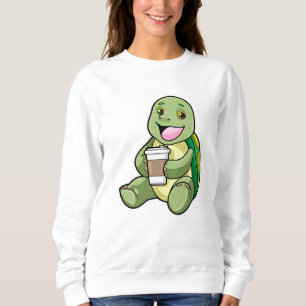 Turtle with Shell & Coffee to go Sweatshirt