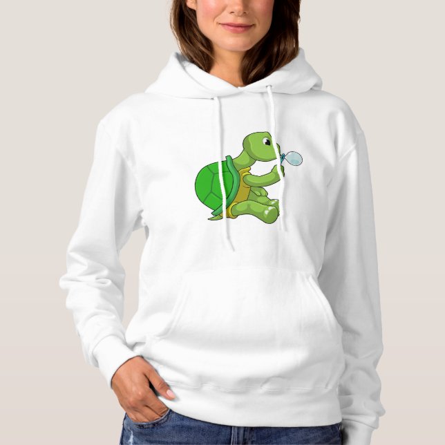 Turtle with Soap bubbles Hoodie (Front)