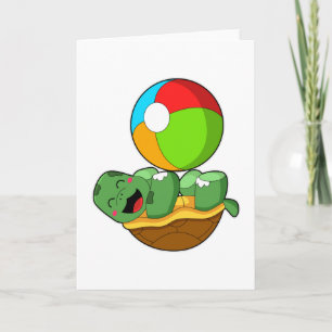 Turtle with Water polo Card