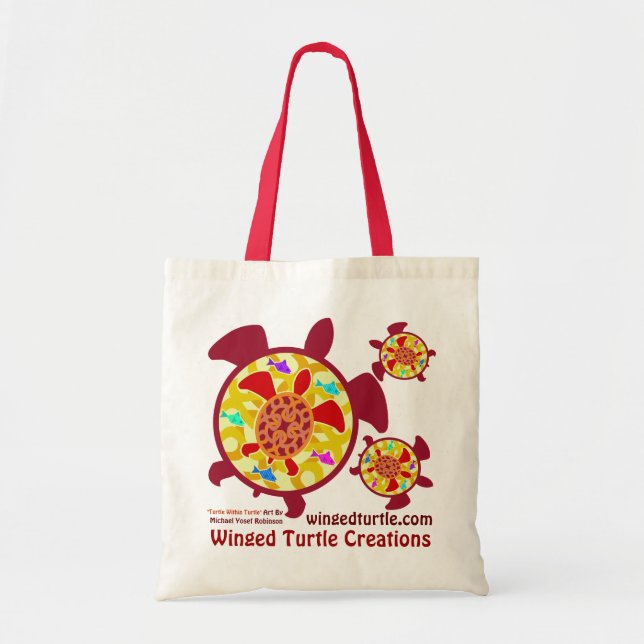 Turtle Within Turtle Canvas Bags (Front)