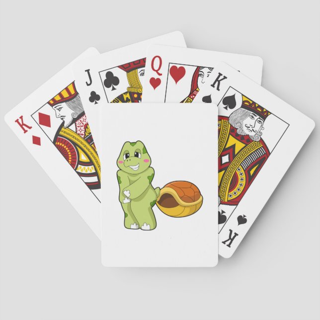 Turtle without Shell Shy.PNG Playing Cards (Back)