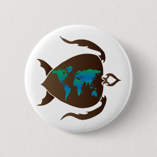 Turtle-world 2 Inch Round Button
