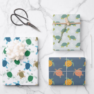 Turtle Wrapping Paper Sheet