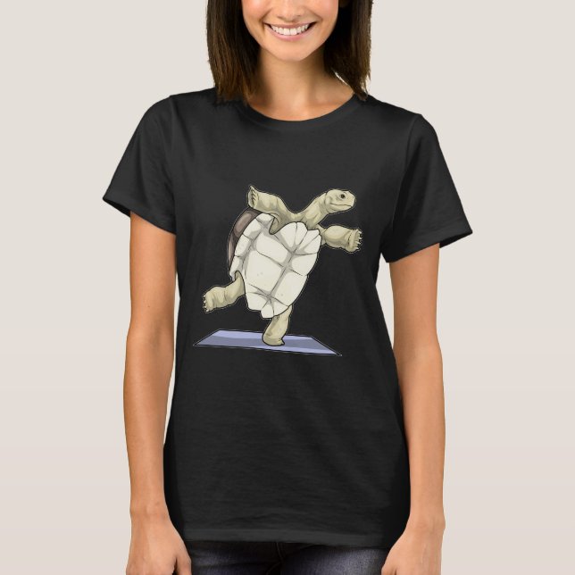 Turtle Yoga Fitness Gymnastics T-Shirt (Front)