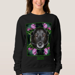 Turtlehead Flower Frame Create Your Own Pet Photo Sweatshirt