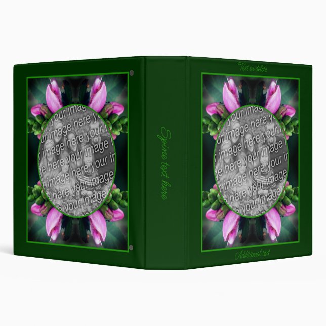 Turtlehead Flower Frame Create Your Own Photo Binder (Background)