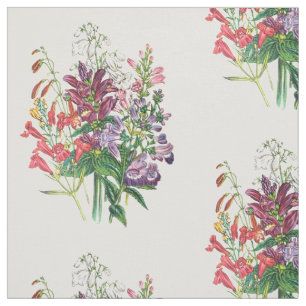 Turtleheads and Beardtongues Fabric