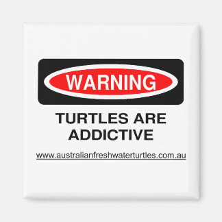 Turtles are Addictive Fridge Magnet